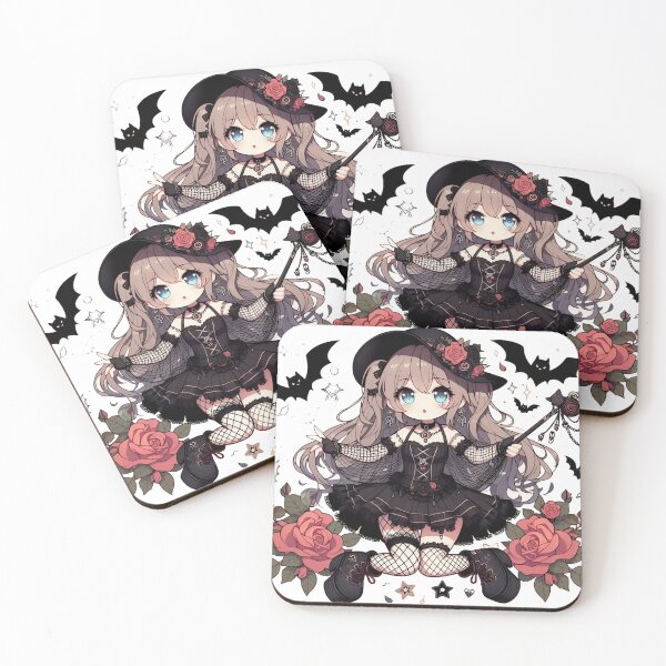 Item preview, Kawaii Anime Girl In A Goth Dress designed and sold by StickyGuys.