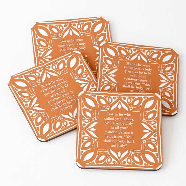 Item preview, (1 Peter 1:15) Elegant Spanish Tiles Inspired Bible Verse Art  designed and sold by Mayalight.