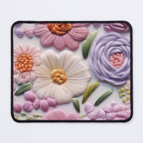 Item preview, Intricate Floral Embroidery on Light Fabric designed and sold by garden-secret.