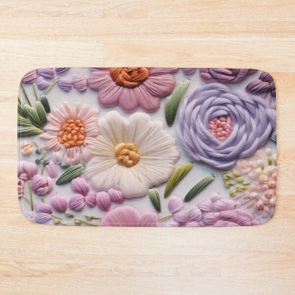 Item preview, Intricate Floral Embroidery on Light Fabric designed and sold by garden-secret.