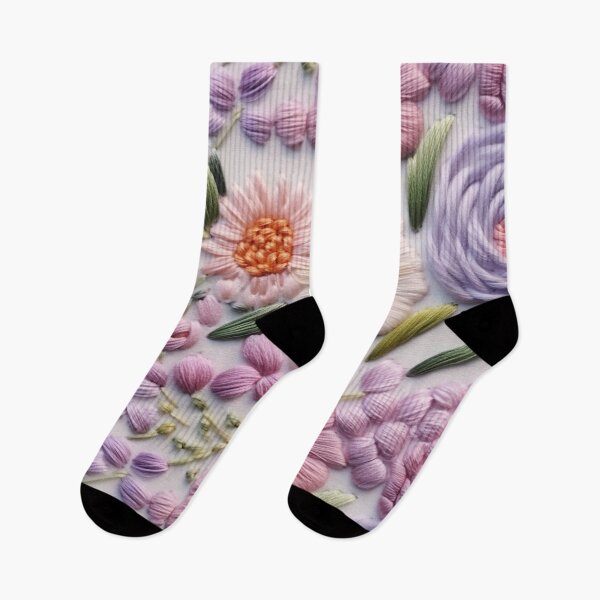 Item preview, Intricate Floral Embroidery on Light Fabric designed and sold by garden-secret.