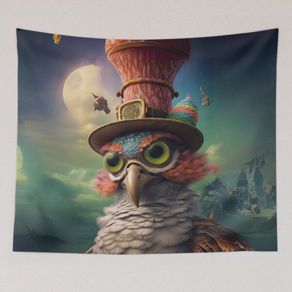 Item preview, Surreal Falcon with a Huge Grin designed and sold by Sillytoe.