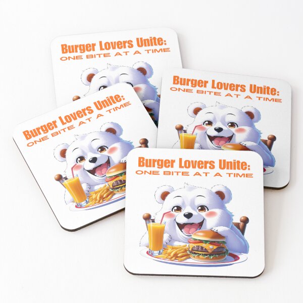 Item preview, Burger Lovers Unite: one bite at a time.  designed and sold by Zha-Zha Designs.