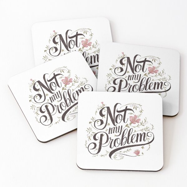 Item preview, Not My Problem Floral Retro Vintage designed and sold by nbg2012.