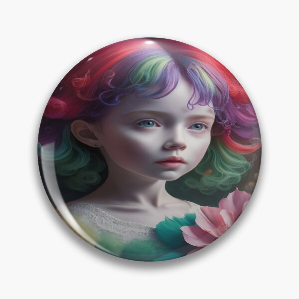 Item preview, 3D watercolor painting featuring a young girl with delicate features designed and sold by MRFEZOO2030.