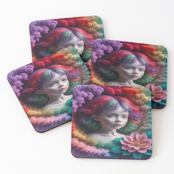 Item preview, 3D watercolor painting featuring a young girl with delicate features designed and sold by MRFEZOO2030.