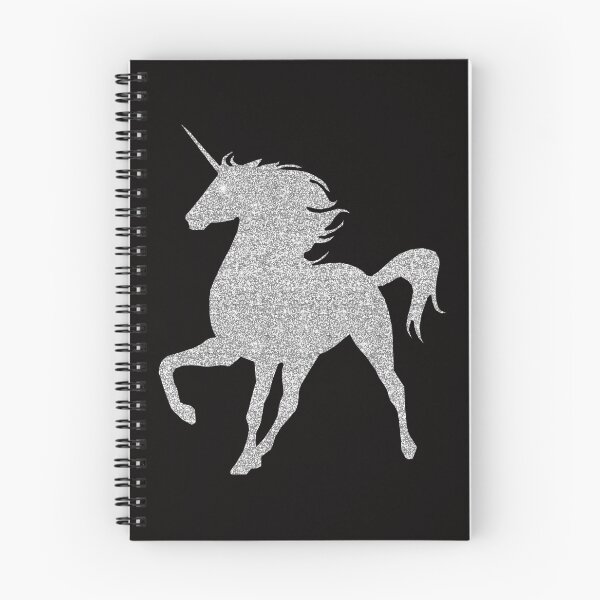 Item preview, Silver Faux Glitter Magical Unicorn designed and sold by Atteestude.
