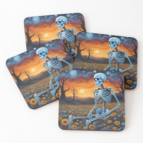 Item preview, Van Gogh skeleton designed and sold by RamsesLw.