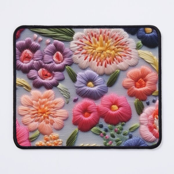 Item preview, Intricate Floral Embroidery on Light Fabric designed and sold by garden-secret.