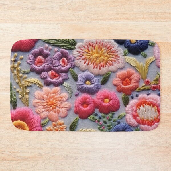 Item preview, Intricate Floral Embroidery on Light Fabric designed and sold by garden-secret.