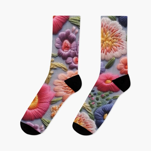 Item preview, Intricate Floral Embroidery on Light Fabric designed and sold by garden-secret.