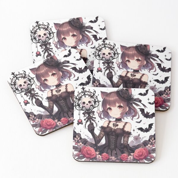 Item preview, Kawaii Anime Goth CatGirl designed and sold by StickyGuys.