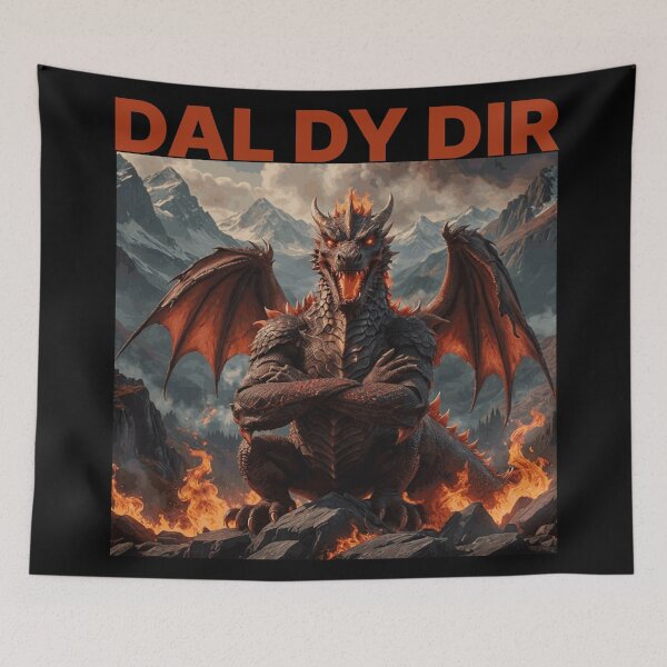 Item preview, DAL DY DIR YN GYMRAEG BURNT SIENNA designed and sold by Marni Scofidio Desi9ns.