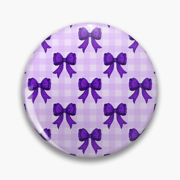 Item preview, Purple Coquette Bow Gingham designed and sold by Saki Desjardins.