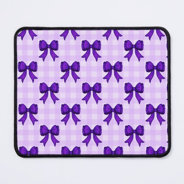 Item preview, Purple Coquette Bow Gingham designed and sold by Saki Desjardins.
