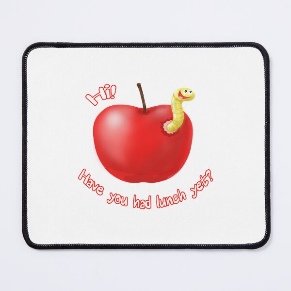 Item preview, Have you had lunch yet? An apple and a worm designed and sold by ZorianArt.