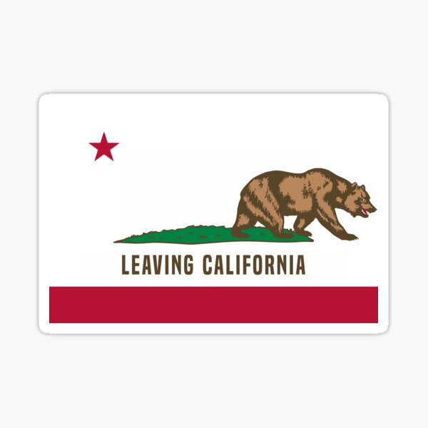 Item preview, Leaving California - Political Satire  designed and sold by Vector-Artist.