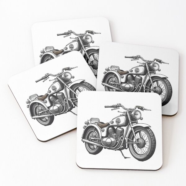 Item preview, Cafe Racer in Black and White designed and sold by TasmaniaWildStudio.