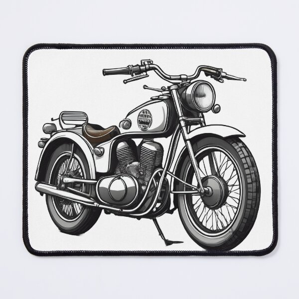 Item preview, Cafe Racer in Black and White designed and sold by TasmaniaWildStudio.