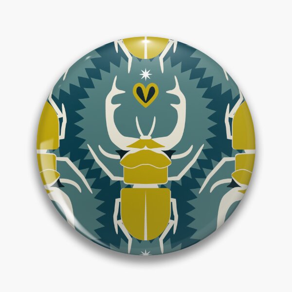 Item preview, Rhinoceros beetle, Emerald background designed and sold by Alex  Blud.