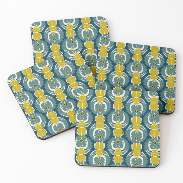 Item preview, Rhinoceros beetle, Emerald background designed and sold by Alex  Blud.