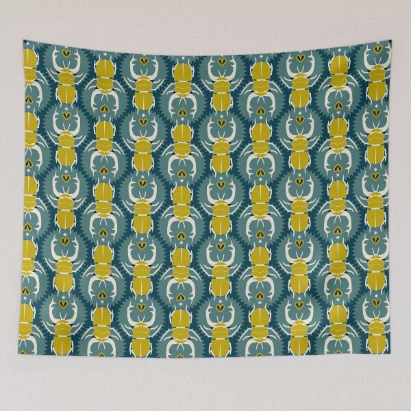 Item preview, Rhinoceros beetle, Emerald background designed and sold by Alex  Blud.