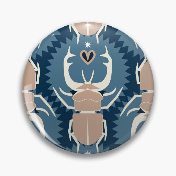 Item preview, Rhinoceros beetle, Dark blue background designed and sold by Alex  Blud.