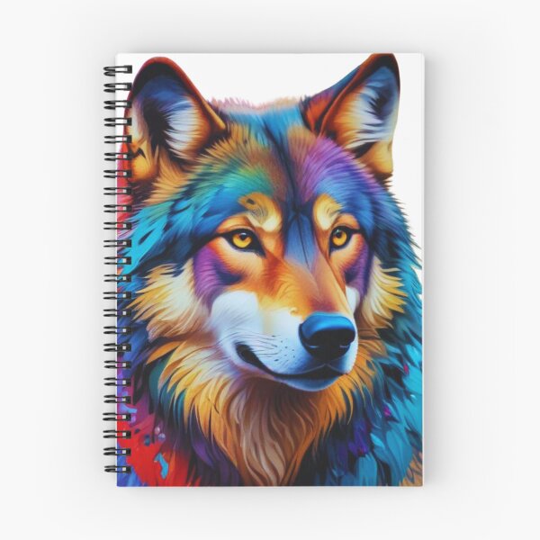 Item preview, colourful wolf designed and sold by byUn4ik.