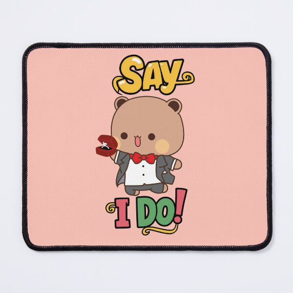 Item preview, Bubu & Dudu Proposal | Adorable Engagement Art | Kawaii Wedding Decor designed and sold by FEBRICAST.
