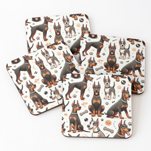 Item preview, Playfull Doberman Pinschers designed and sold by Wags & Tails.