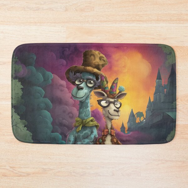 Item preview, Surreal Cartoon Llama and Cow with Huge Grins designed and sold by Sillytoe.