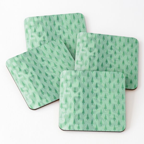Item preview, Green Christmas Tree Forest Pattern designed and sold by Sartoris Art.