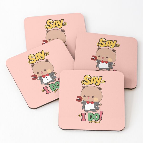 Item preview, Bubu & Dudu Proposal | Adorable Engagement Art | Kawaii Wedding Decor designed and sold by FEBRICAST.