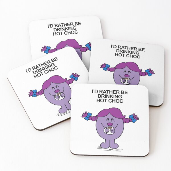 Item preview, Little Miss Id rather be drinking hot choc hot chocolate designed and sold by Scat the cat.