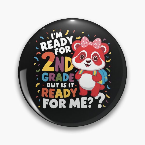 Item preview, I'm Ready For 2nd Grade But Is It Ready For Me Cute Red Panda designed and sold by WildPalette-Art.