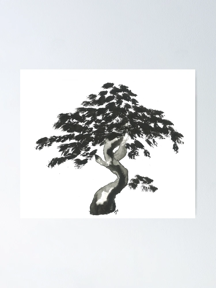 Thumbnail 1 of 3, Poster, Tree In Indian Ink designed and sold by art-associate.