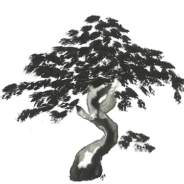 Artwork thumbnail, Tree In Indian Ink by art-associate
