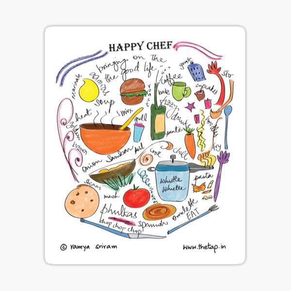 Happy Chef Sticker