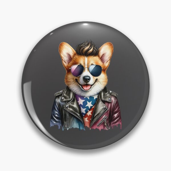 Item preview, Welsh Corgi Rock Star designed and sold by 93-Store.