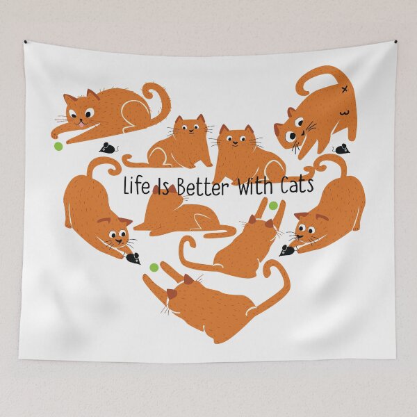 Item preview, Life Is Better With Cats designed and sold by PMSNshop.
