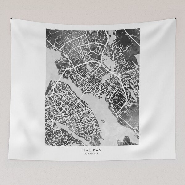 Item preview, Halifax Street Map designed and sold by ArtPrints.