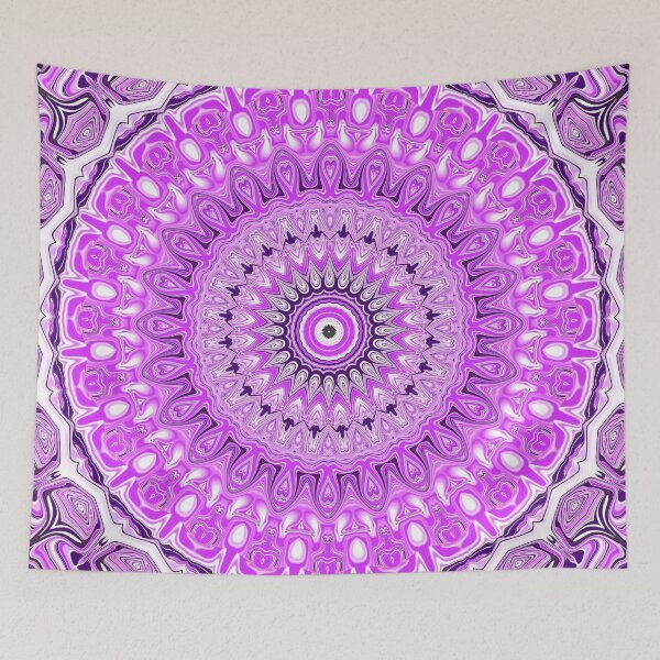 Item preview, Purple Mandala with Purple Hearts designed and sold by KaSaPo.