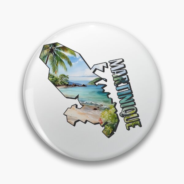 Item preview, Martinique watercolor map designed and sold by Motivburg.
