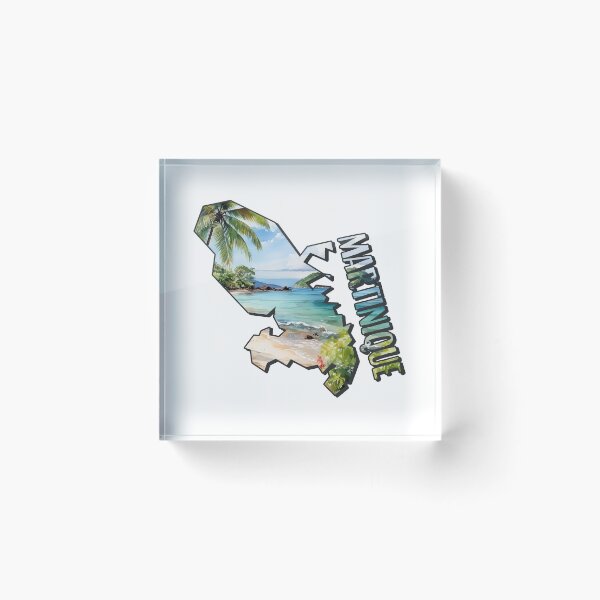Item preview, Martinique watercolor map designed and sold by Motivburg.