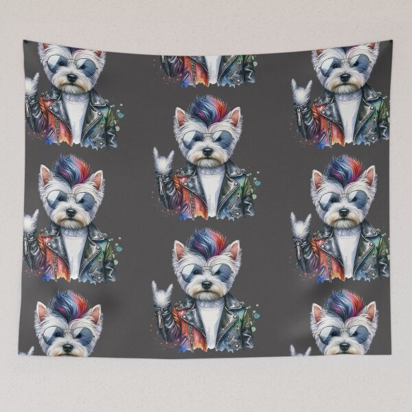 Item preview, West Highland White Terrier Rock Star designed and sold by 93-Store.
