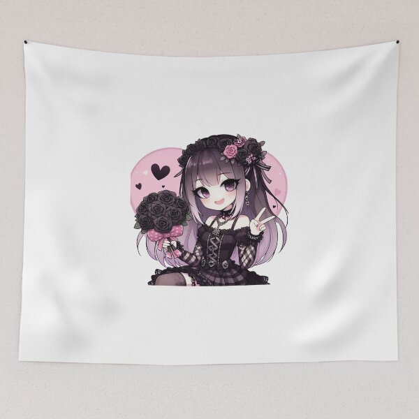 Item preview, Black dress Anime Goth Girl  designed and sold by StickyGuys.