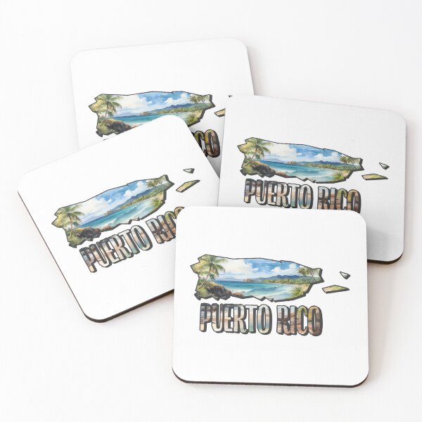 Item preview, Puerto Rico Watercolor Map designed and sold by Motivburg.