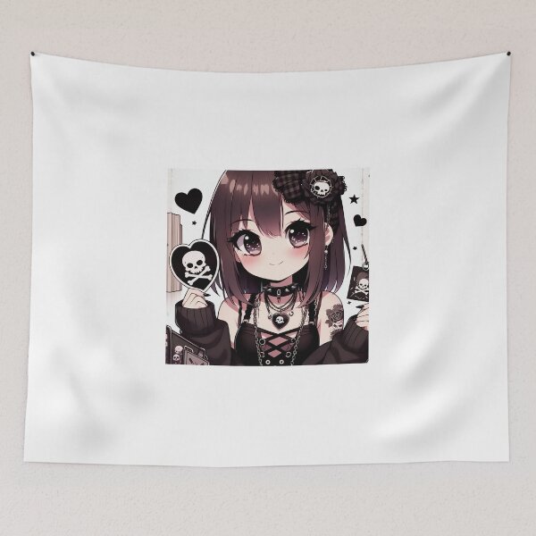 Item preview, Kawaii Anime Girl Goth Theme designed and sold by StickyGuys.