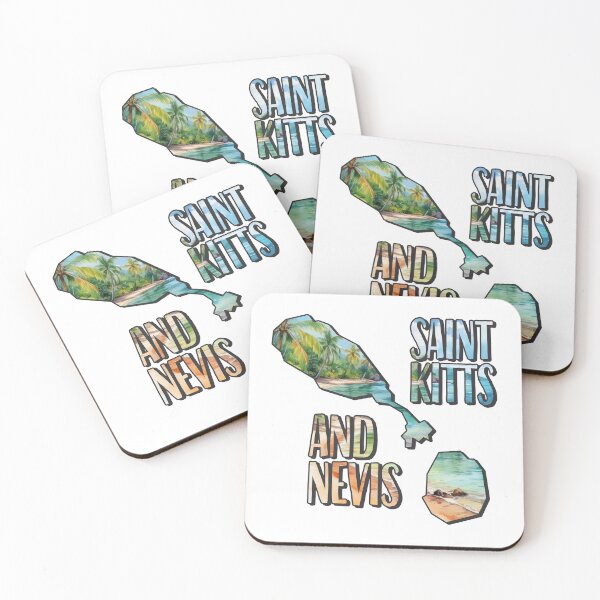 Item preview, Saint Kitts and Nevis watercolor map designed and sold by Motivburg.