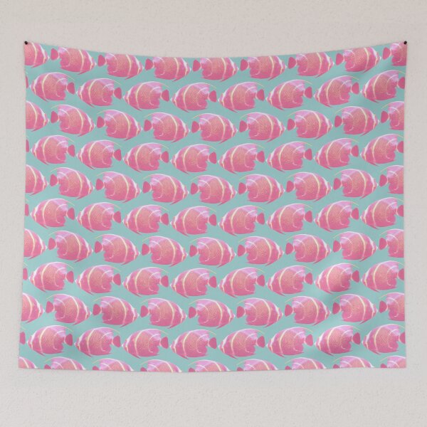 Item preview, French Angelfish Dream Pattern #1 #fish #wall #art  designed and sold by Anita's & Bella's Art.